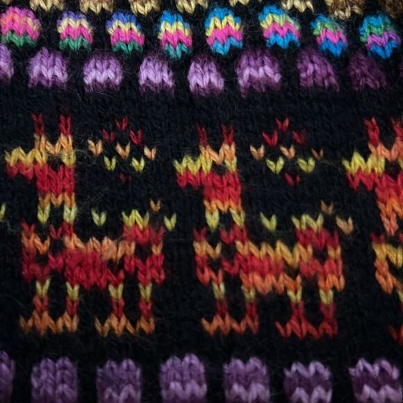 Alpaca knit, cardigans hoodie size small from Peru - Picture 7 of 10